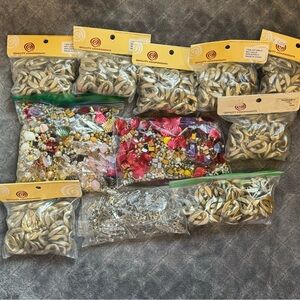 Bulk of vintage beads for crafts